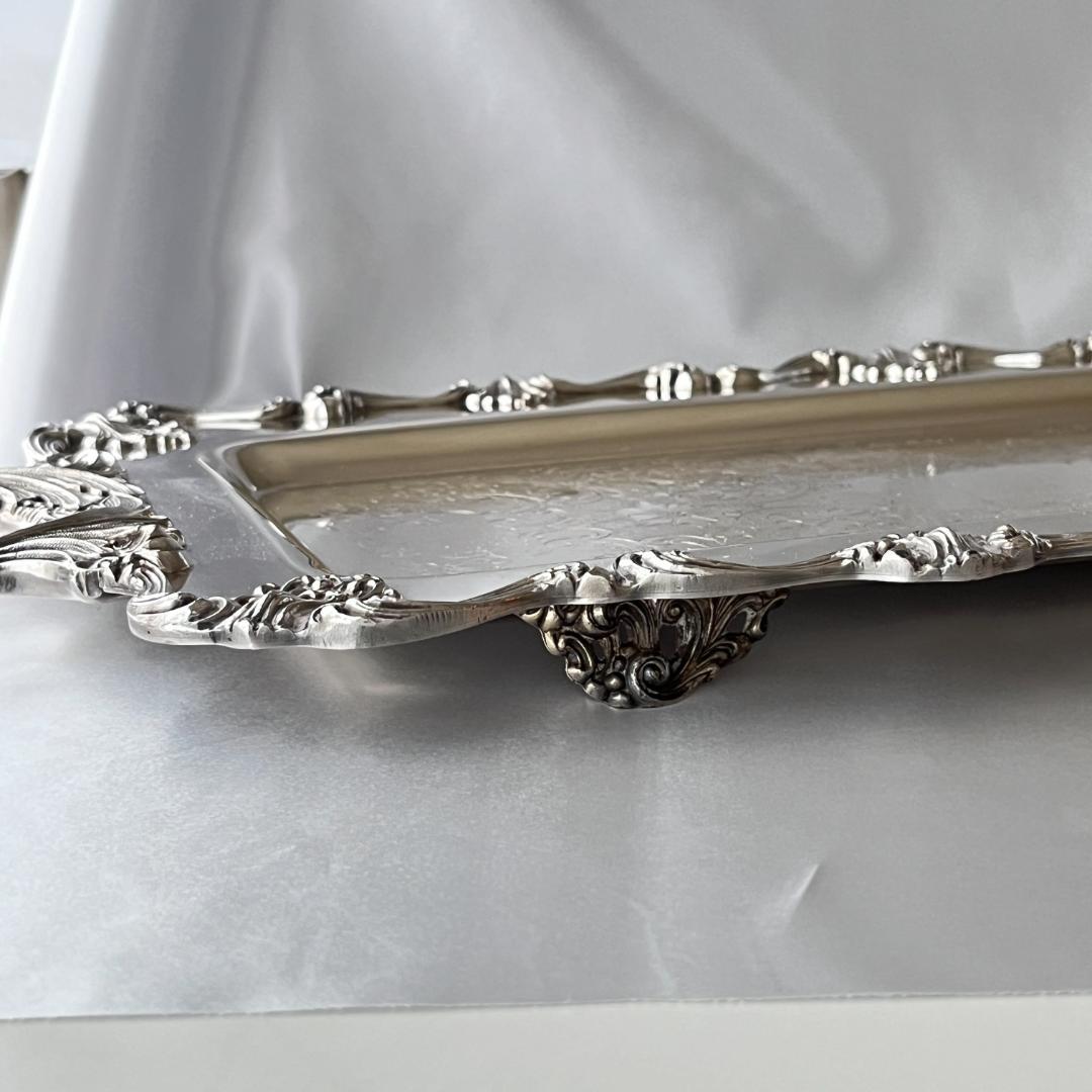 【ギャラリートレー】 ロングタイプ 56cm ハンドル/飾りフット 大型