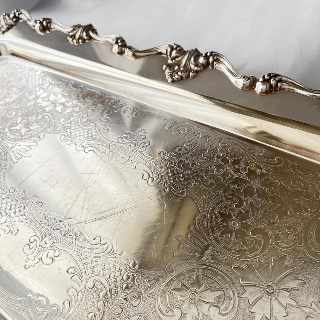 【ギャラリートレー】 ロングタイプ 56cm ハンドル/飾りフット 大型