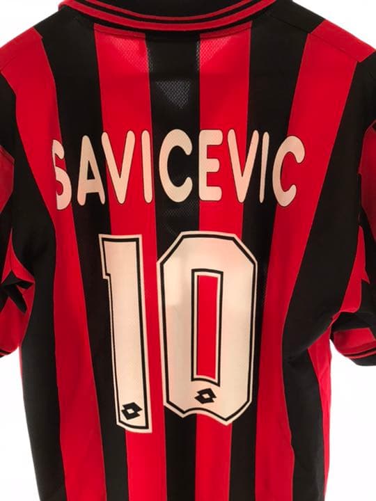 正規品 lotto ACミラン「10」サビチェビッチLユニフォームパンツ上下2点