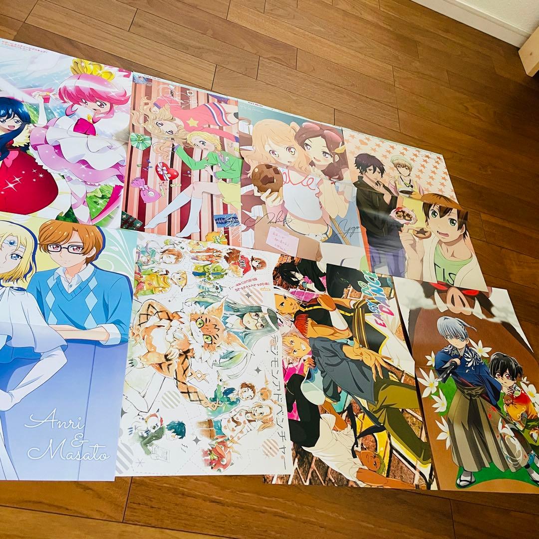 アニメ雑誌　ポスター　クリアファイル　ポストカード　まとめ売り
