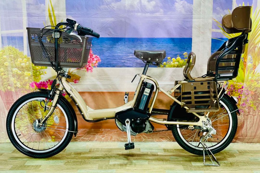 超特価！アンジェリーノ⭐️ブリヂストン子供乗せ電動アシスト自転車Y3083