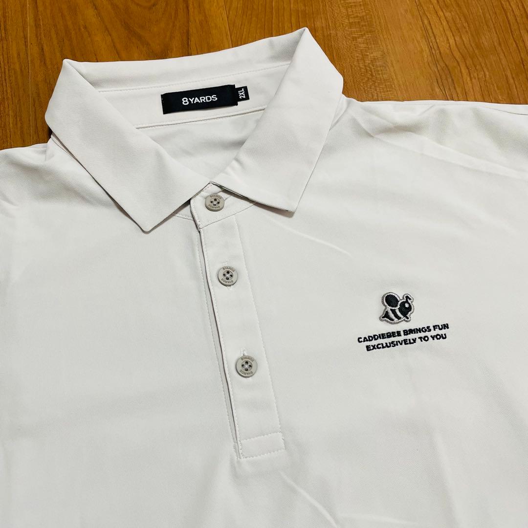 8yards セットアップ　ライトグレー　ホワイト　2XL ゴルフ