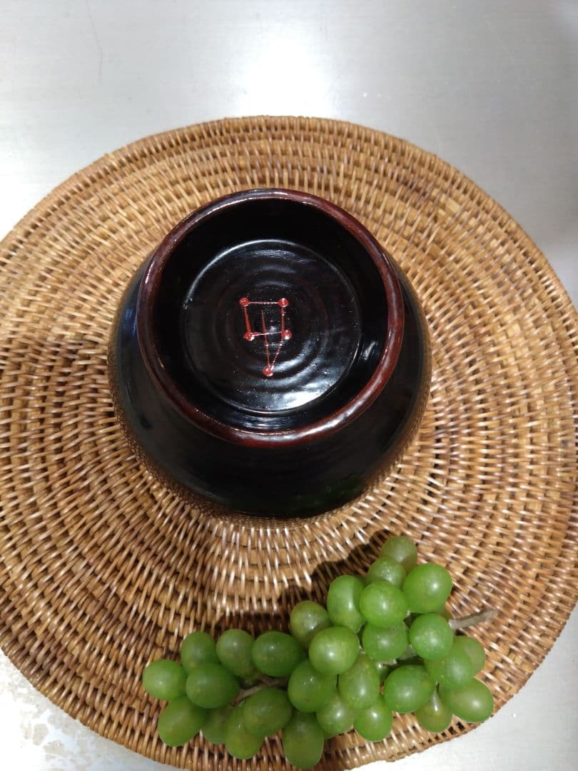 漆椀　角偉三郎　合鹿椀　共布、共箱付き　五ツ星