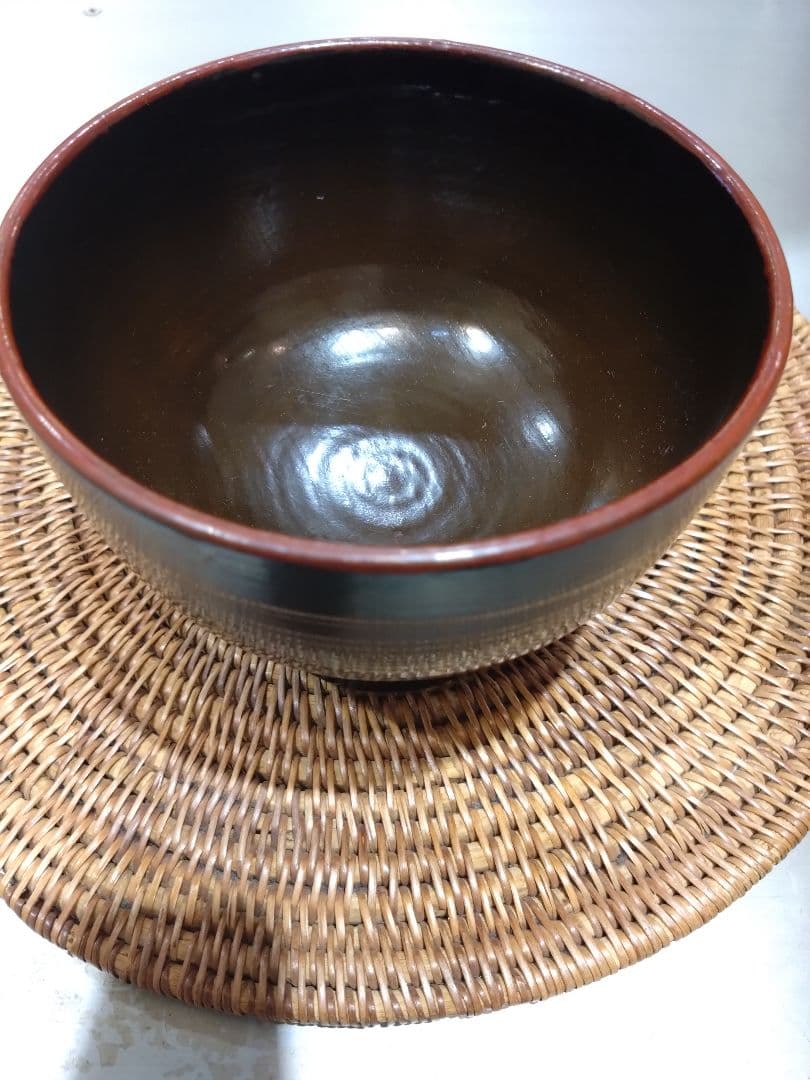 漆椀　角偉三郎　合鹿椀　共布、共箱付き　五ツ星