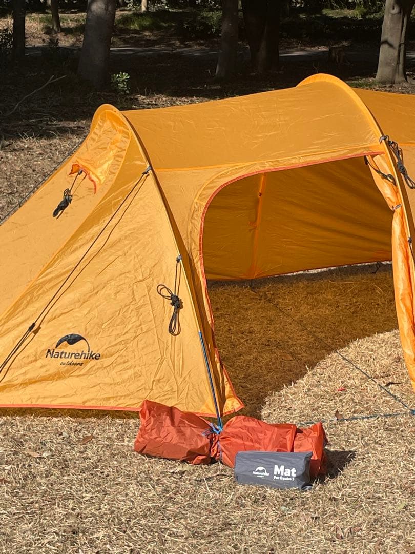 Naturehike opalus3 3人用テント （専用グランドシート付）