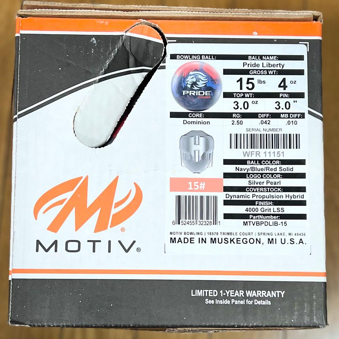 ★値下★プライドリバティ★15ポンド新品★モーティブ★ MOTIV PRIDE★