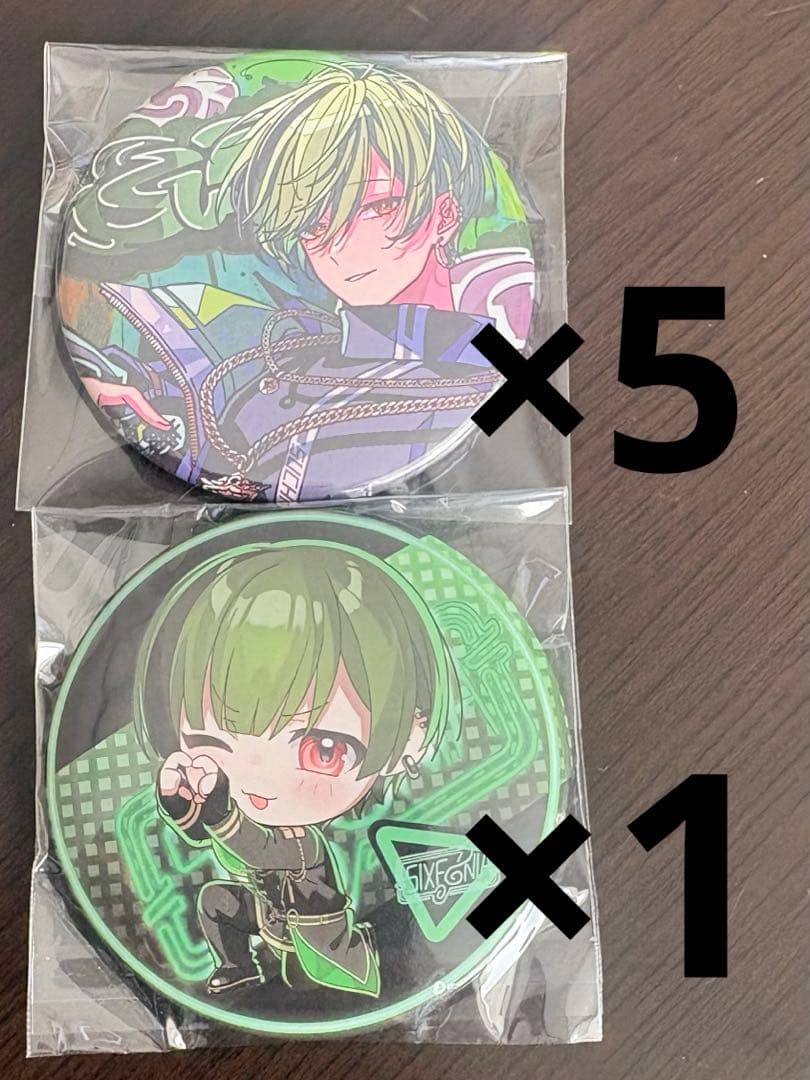 シクフォニ すち SWG 缶バッジ 6個