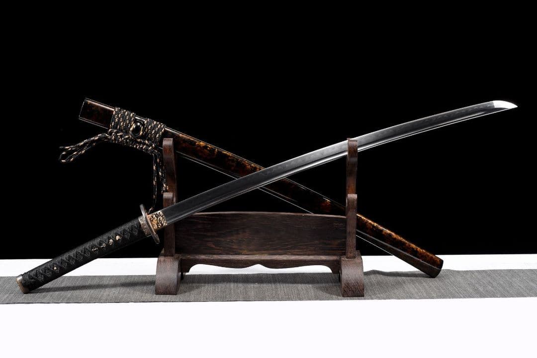 1058-武具 刀装具 日本刀　模造刀 居合刀 武士道 武蔵 鑑賞用 手鍛造打