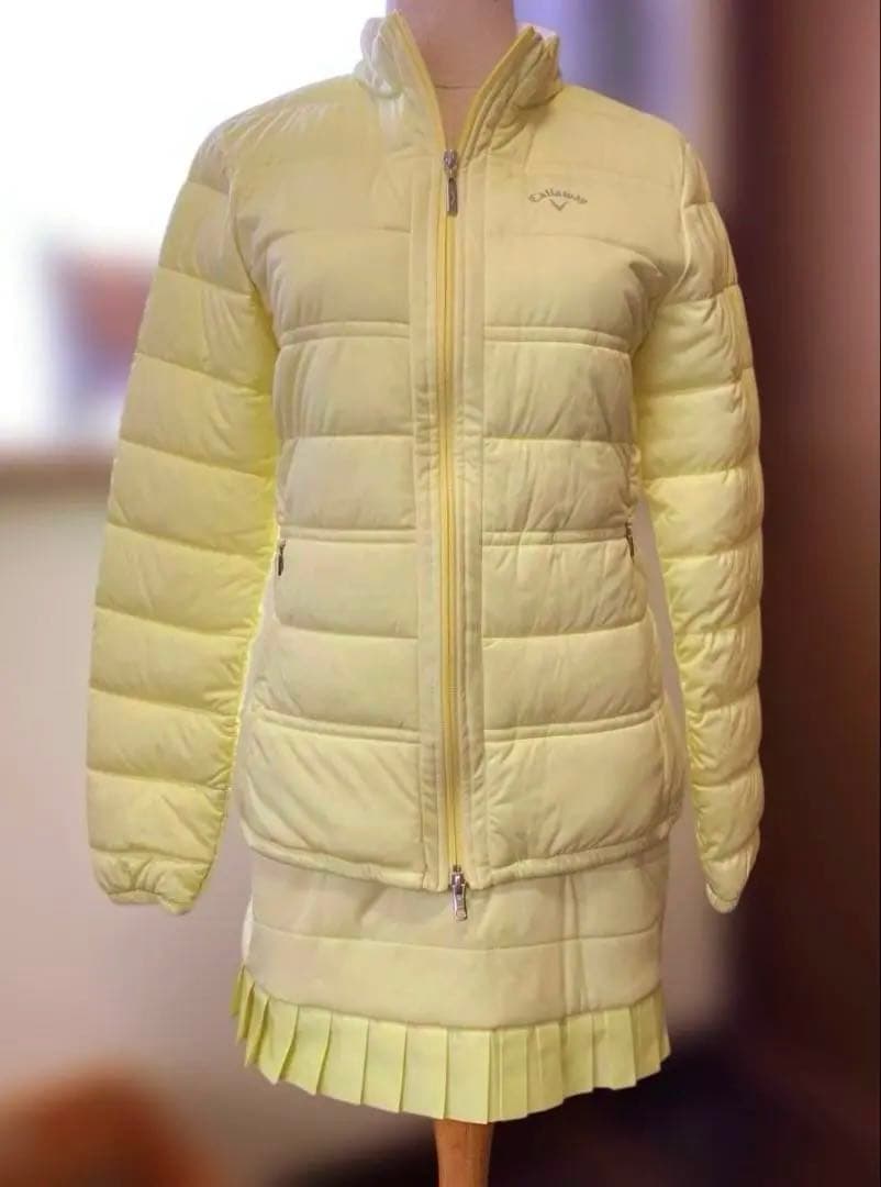 Callaway レディース 中綿入セットアップ ライトイエロー