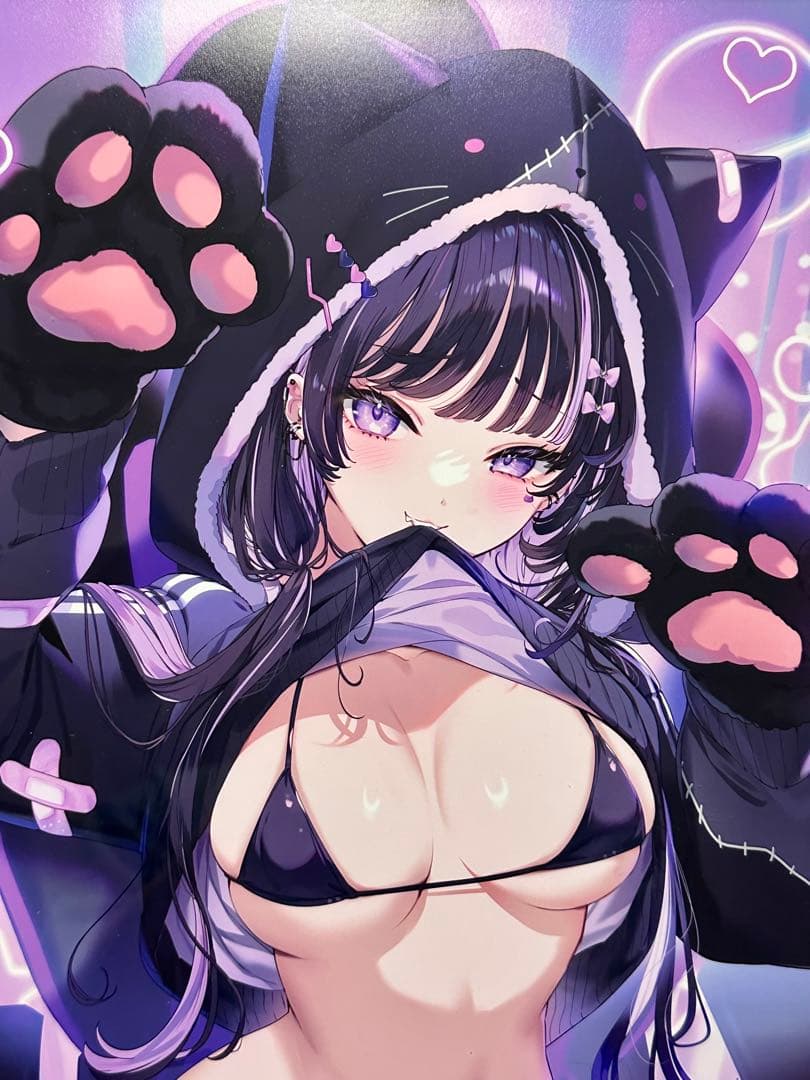 【イラフェスSP】カット先生　猫パーカーまゆちゃんマイクロビキニ