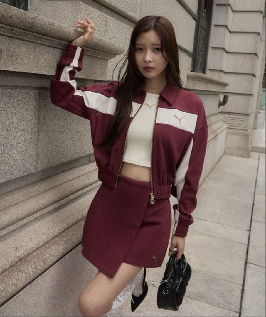 未使用　PUMAトラックジャケット×スカショーパンSET