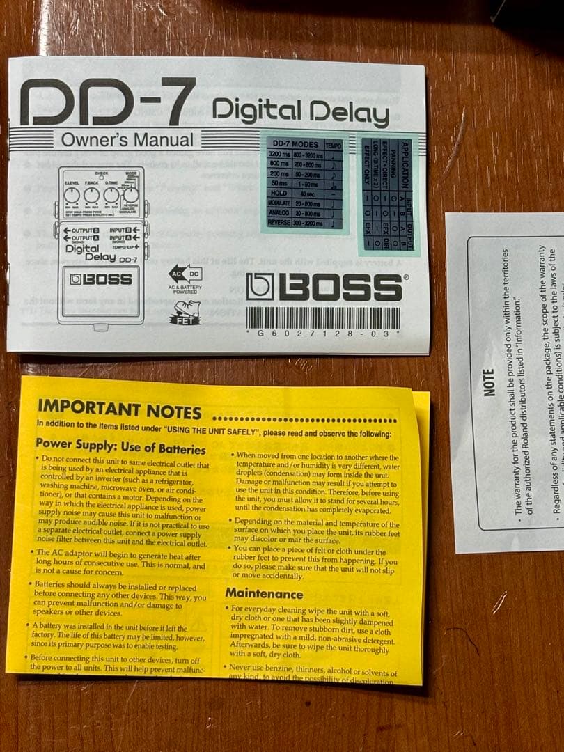 美品‼️BOSS デジタルディレイ DD-7