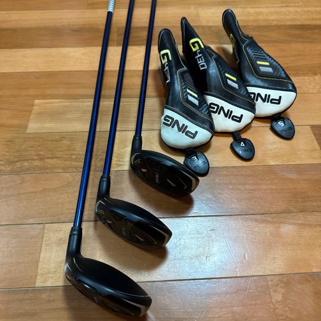 ピンg430 UT 3.4.5.グラファイトデザイン HY85s イオミック黒