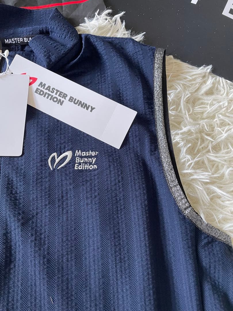 マスターバニーノースリーブカットソーハーフジップストライプサイズ2