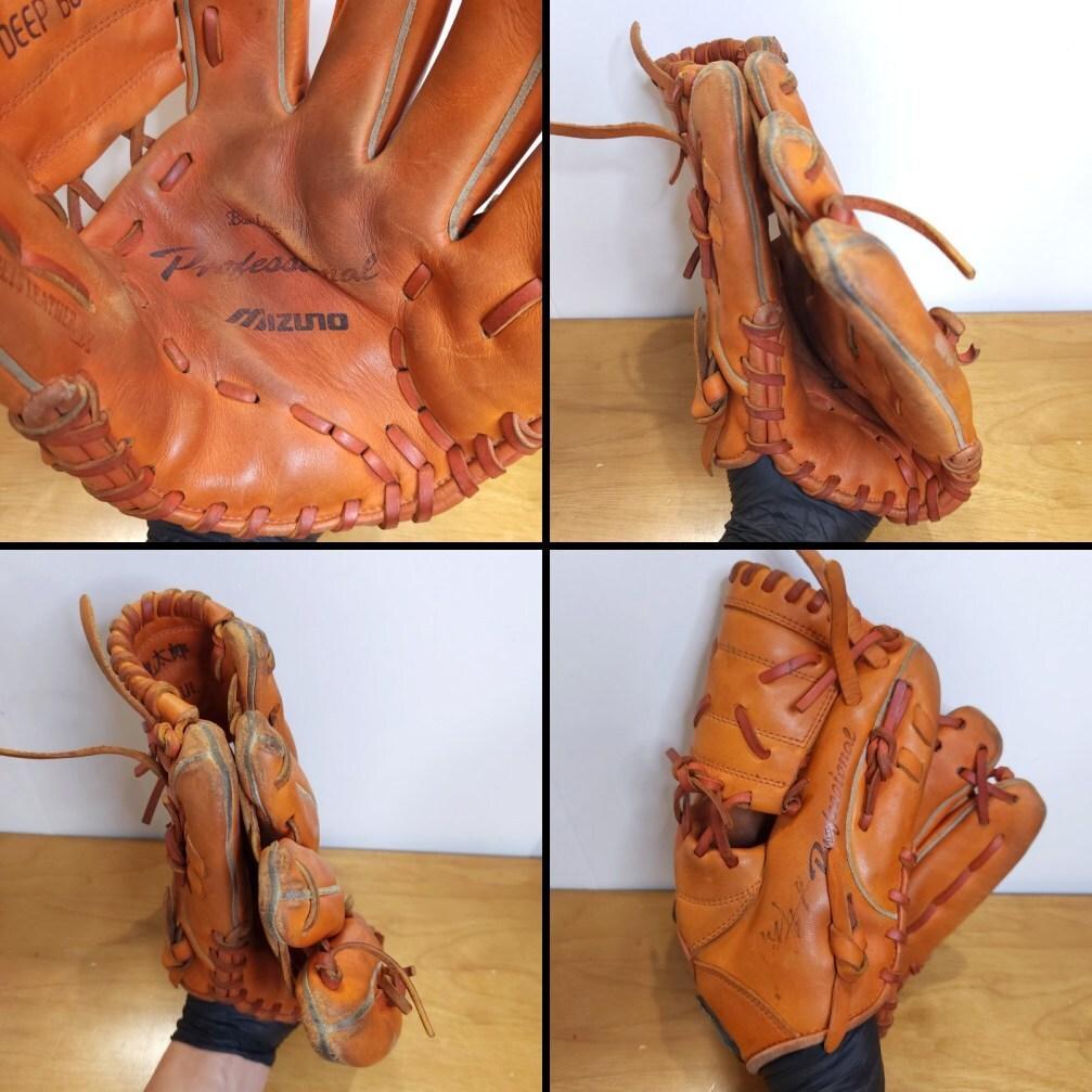 ミズノ 仁志敏久モデル 巨人 Mマークラベル 激レア 内野用 軟式グローブ