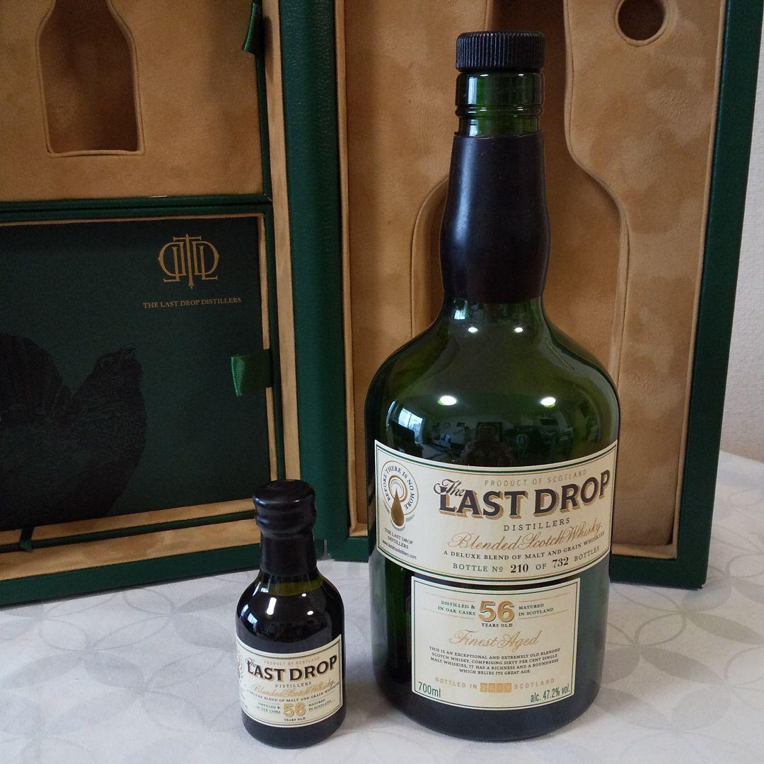 ウィスキーザ・ラスト・ドロップ５６年７００ml空瓶５０ml未開栓1本本革化粧箱付