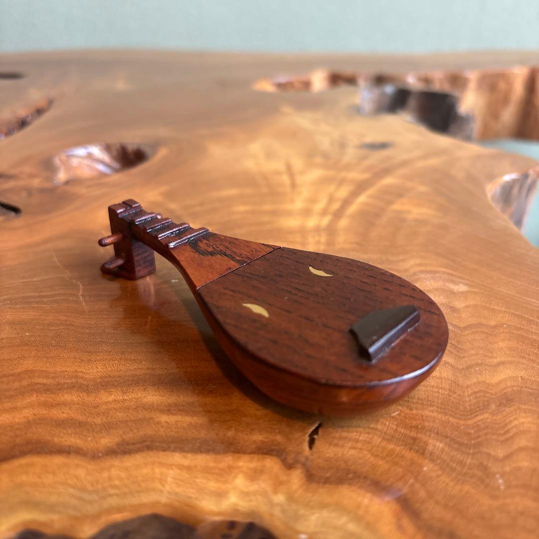 道場宗廣 琵琶香合 茶道具 共箱