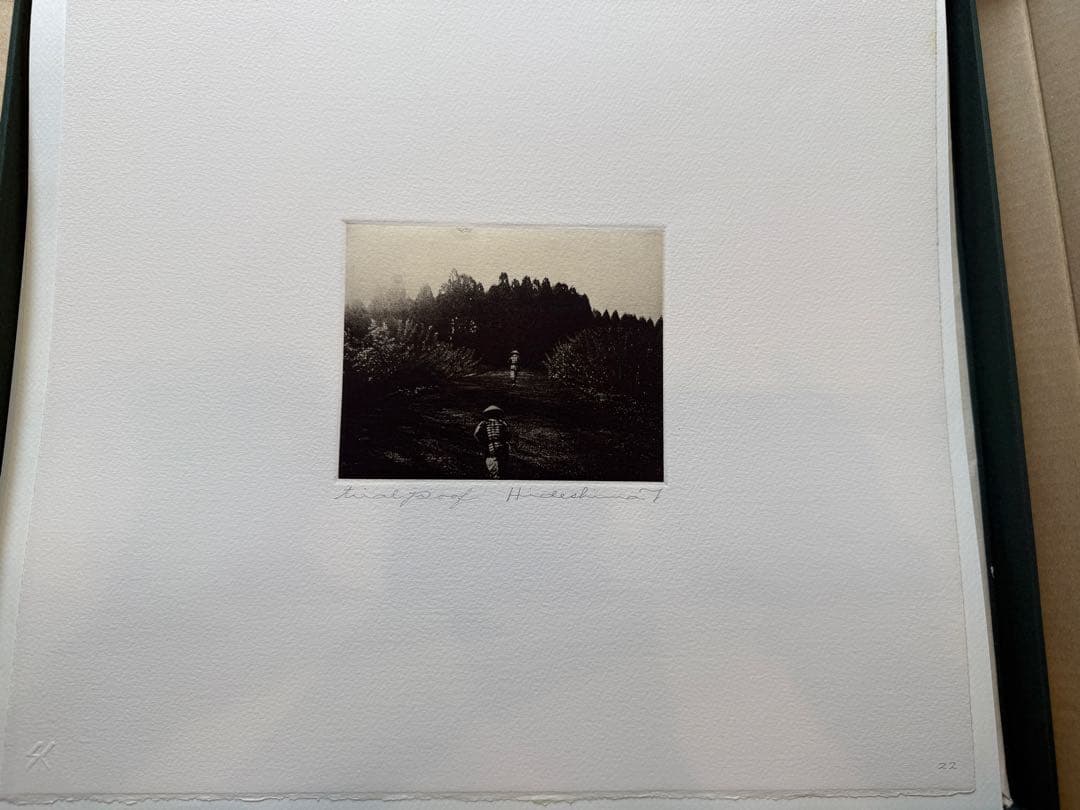 秀島由己男　版画集　春の城シリーズ　草の道