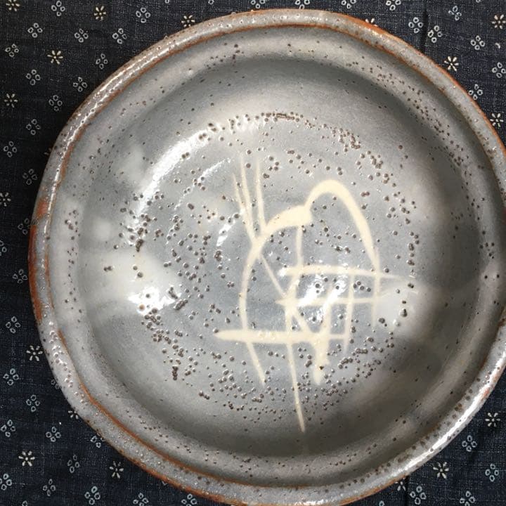 伝統工芸品 半右衛門窯  加藤半一郎  １８センチ 盛り皿 菓子器 新品未使用