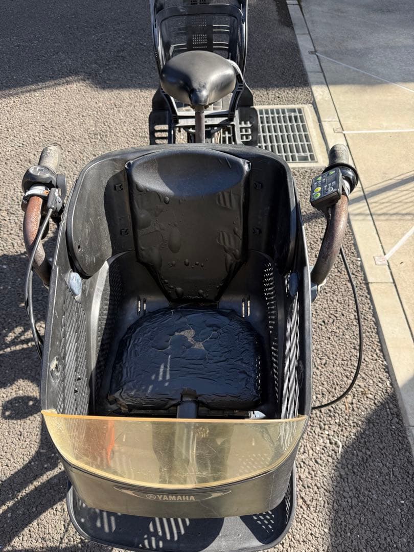 電動アシスト自転車 チャイルドシート付き グレー
