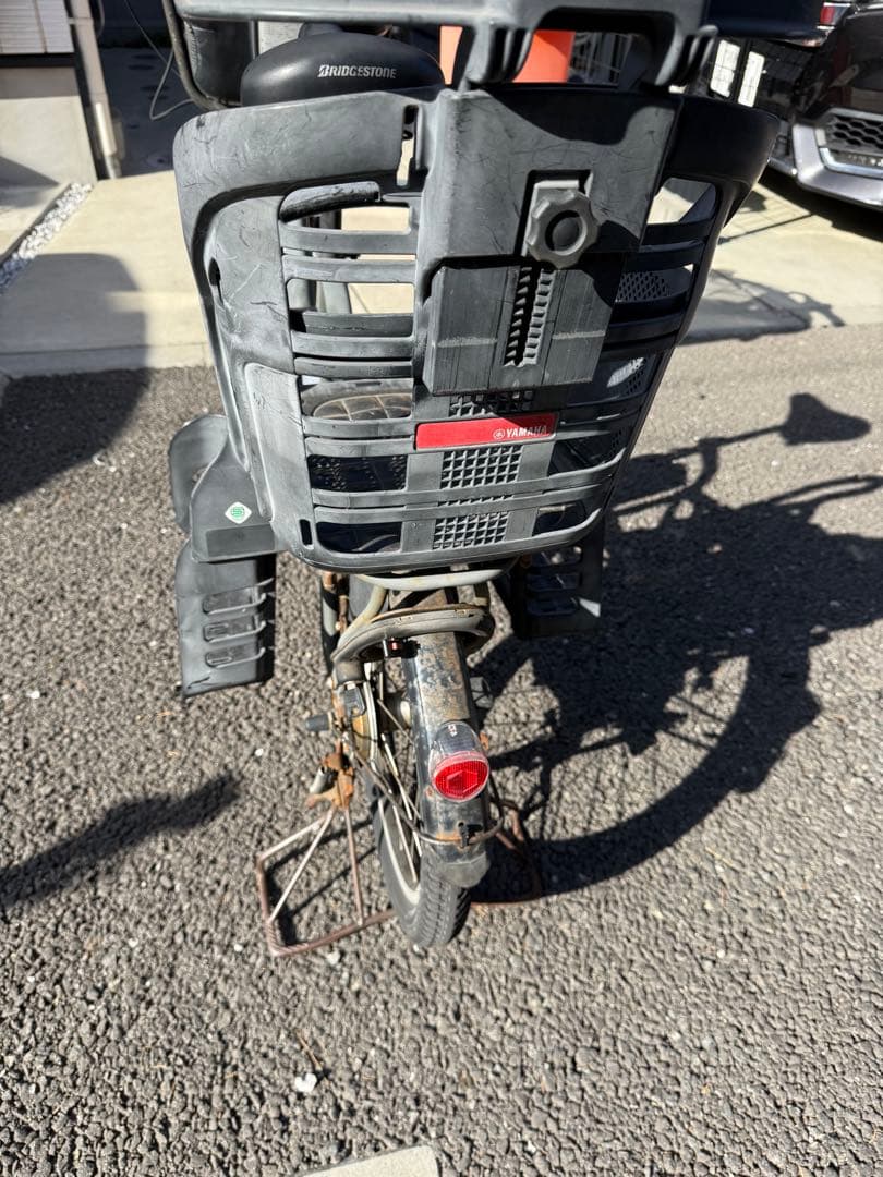 電動アシスト自転車 チャイルドシート付き グレー