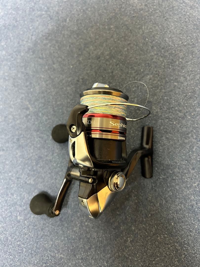 Sephia BB リール 黒/赤 ライン付き