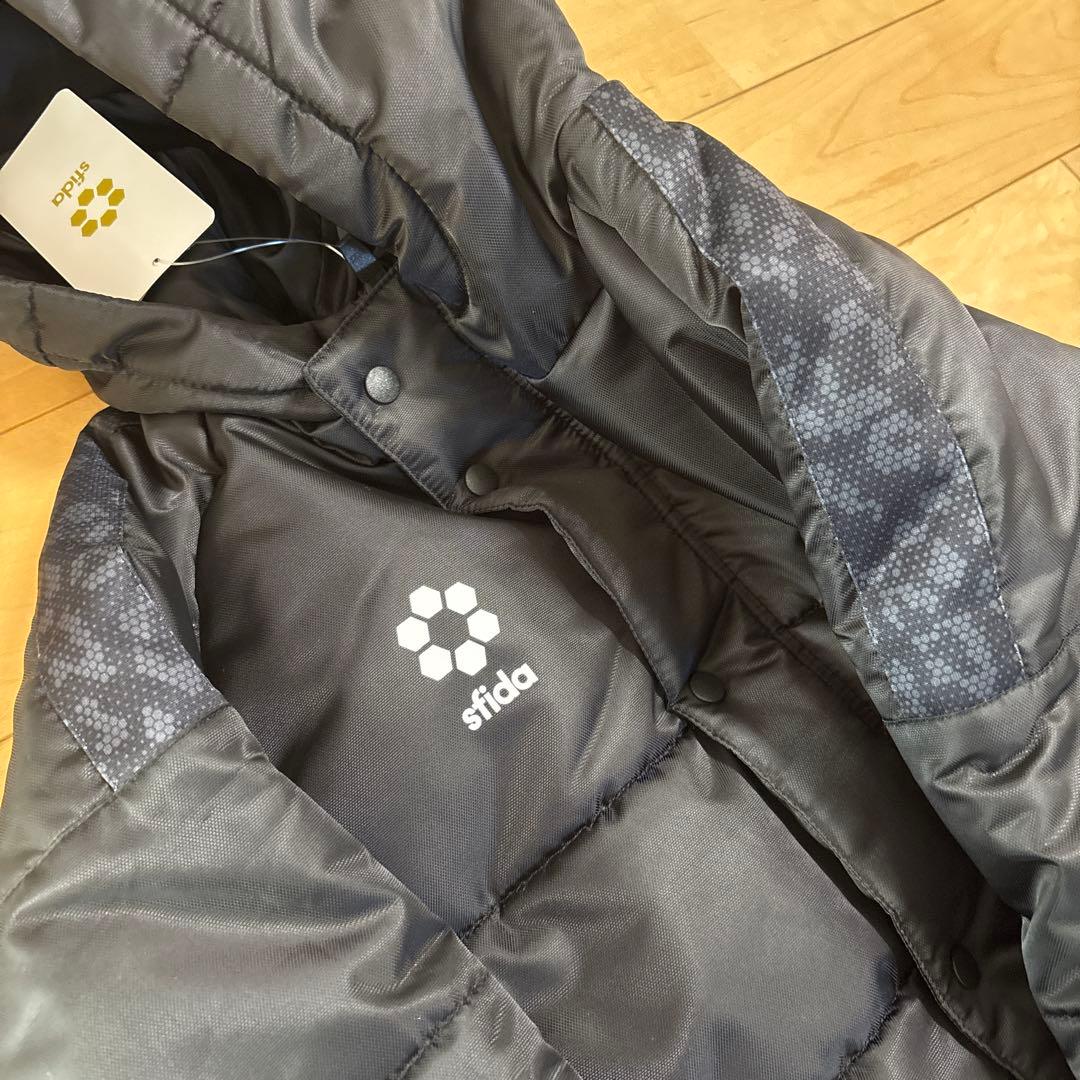 新品　スフィーダ　ベンチコート　160 ブラック　サッカー　フットサル
