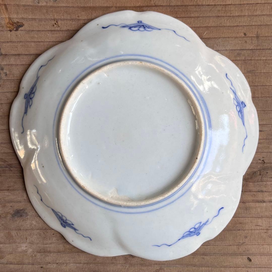 骨董　古伊万里　立雛　5寸皿　5客組