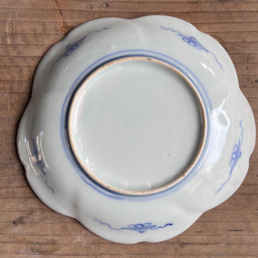 骨董　古伊万里　立雛　5寸皿　5客組