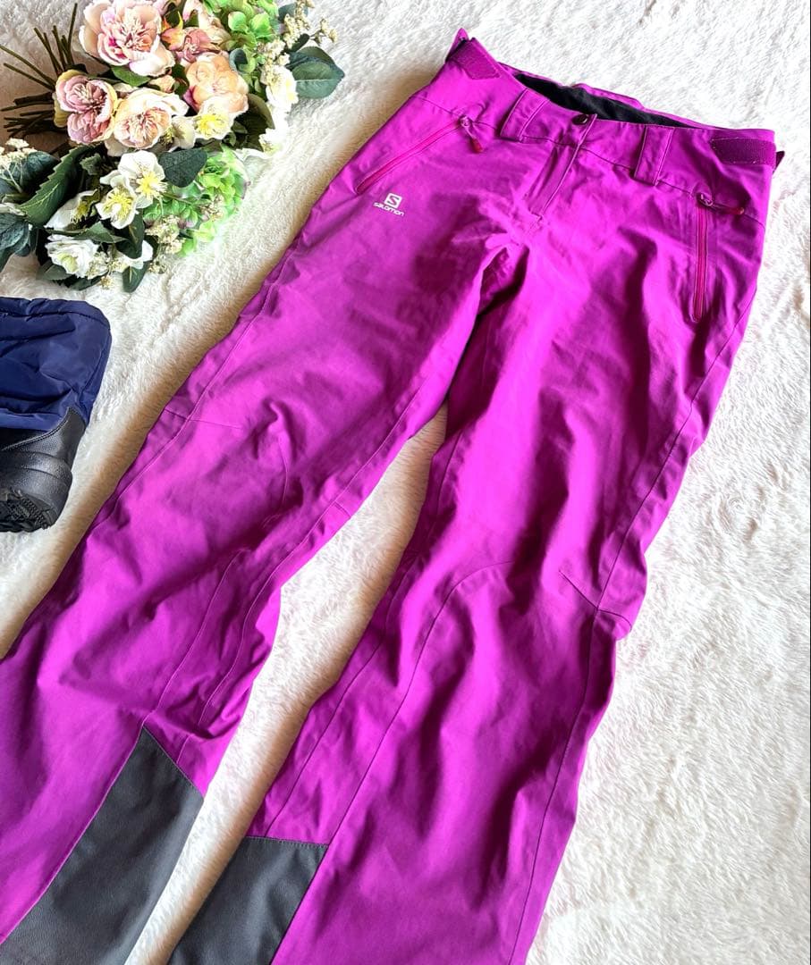 ✨サロモン✨極美品✨SALOMON スキー スノボーウェア　パンツ単品✨ピンクM
