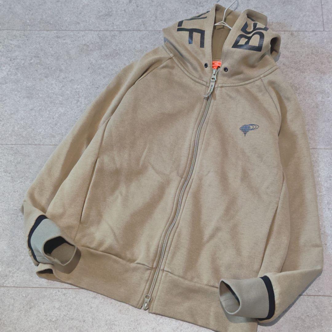 【ビームスゴルフ】オレンジレーベル フードロゴパーカー ストレッチ ダブルジップ