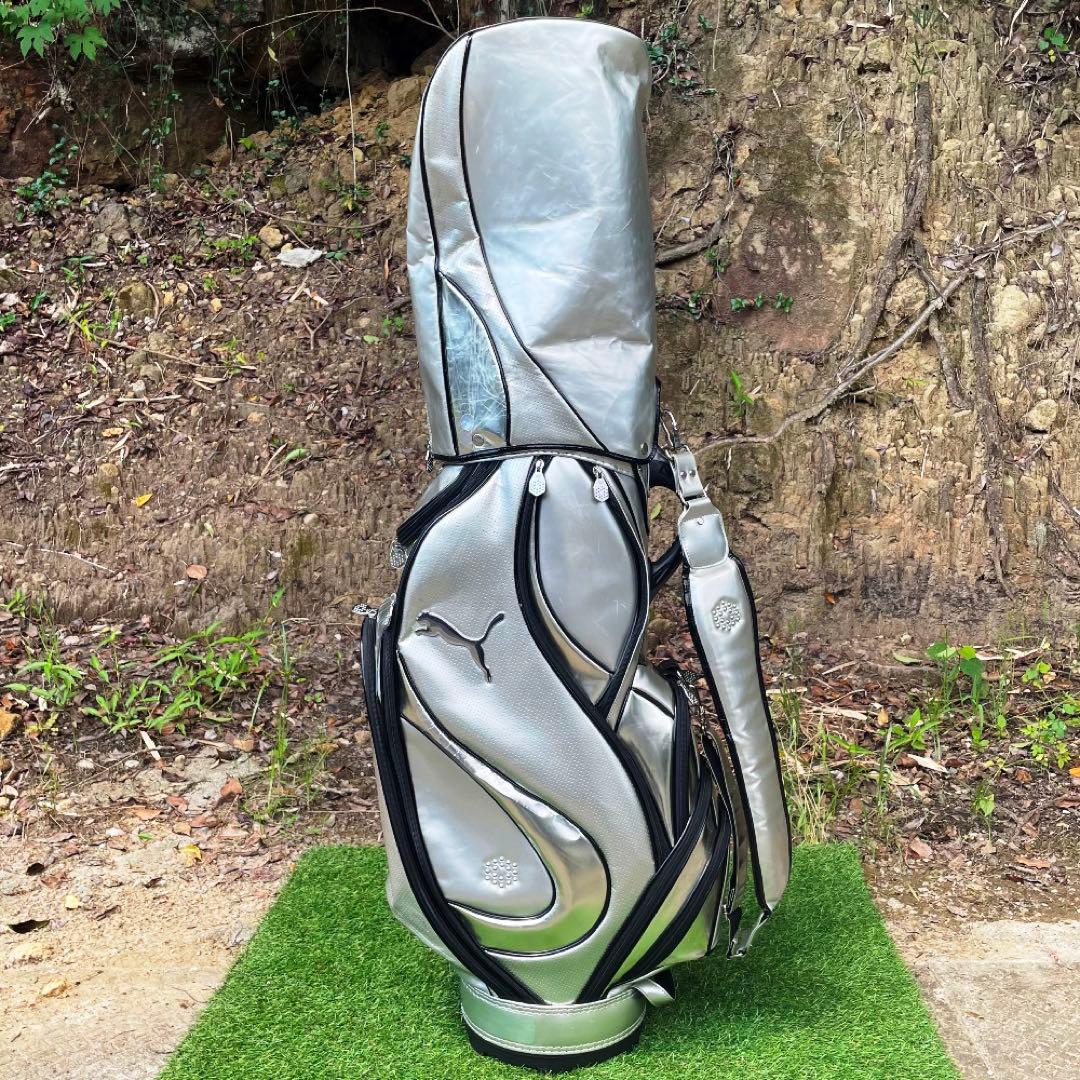 PUMA プーマ 9.0型 スタッフ キャディバッグ 5分割 (SILVER)