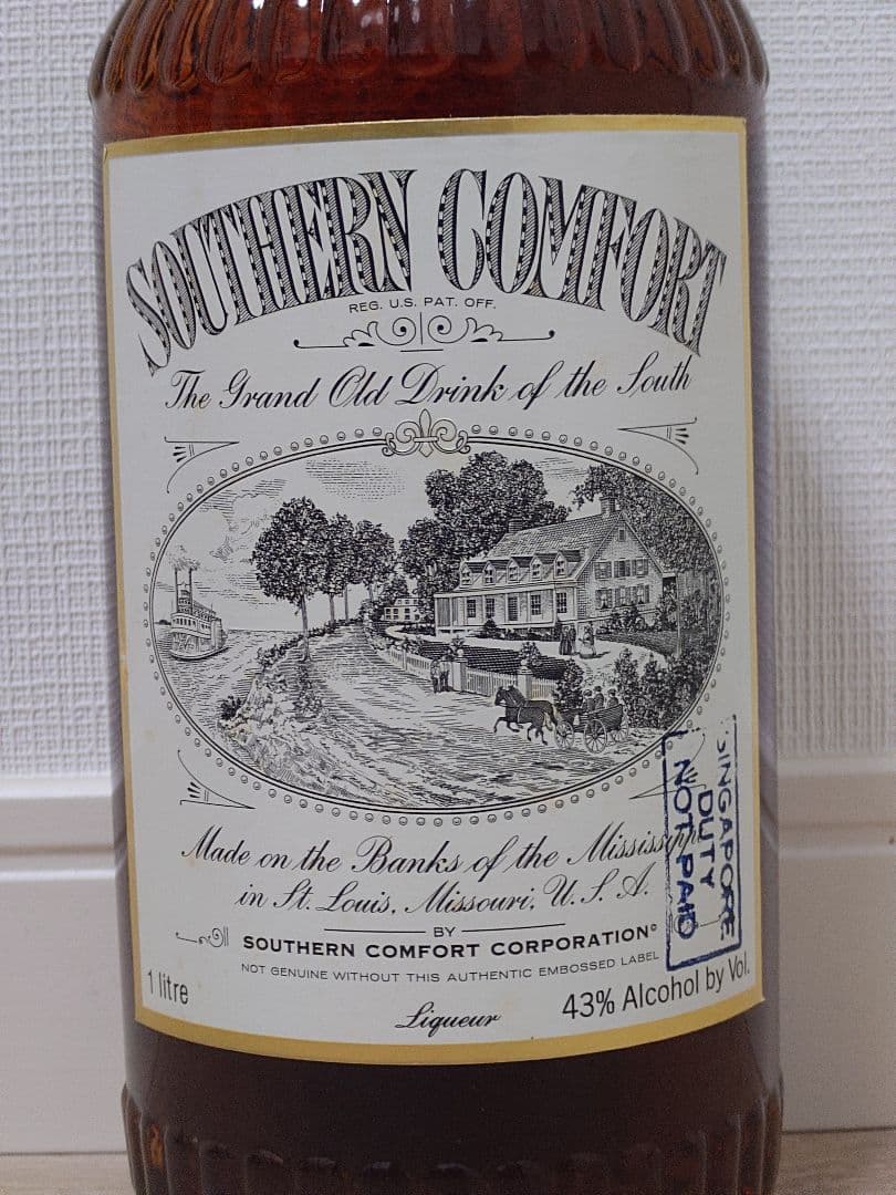 【希少】サザンカンフォート1970年代流通 1L 43%