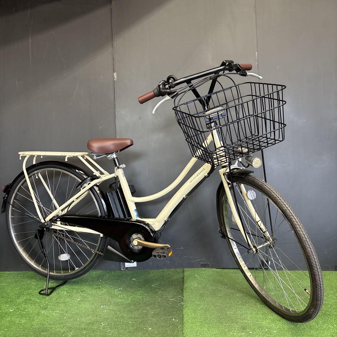 電動自転車 YAMAHA PAS ami アイボリー 67★