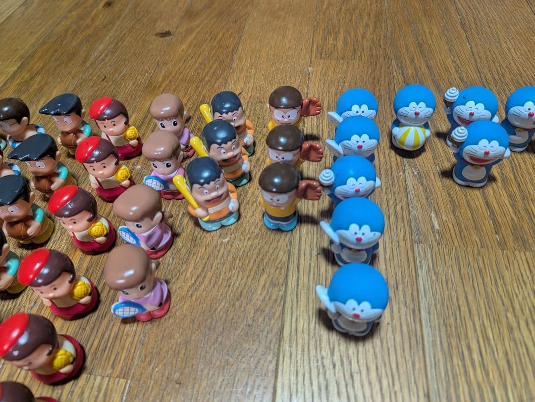 61個セット サントリー ドラえもん 非売品 指人形 まとめ売り 当時物