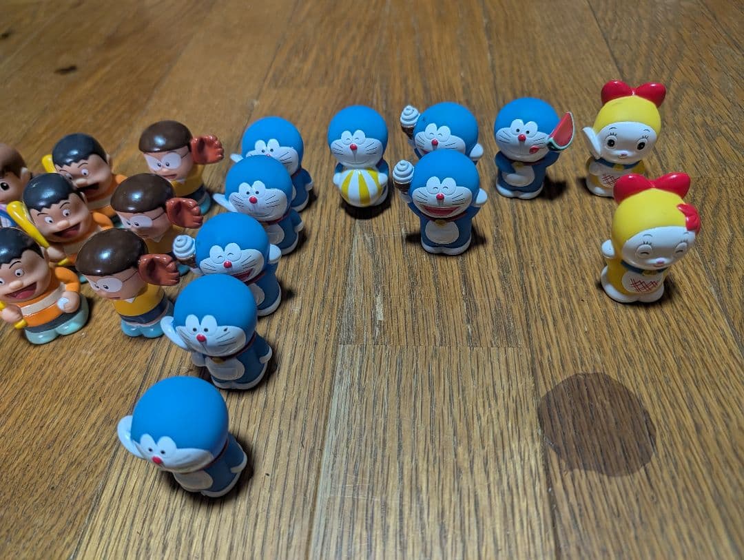 61個セット サントリー ドラえもん 非売品 指人形 まとめ売り 当時物