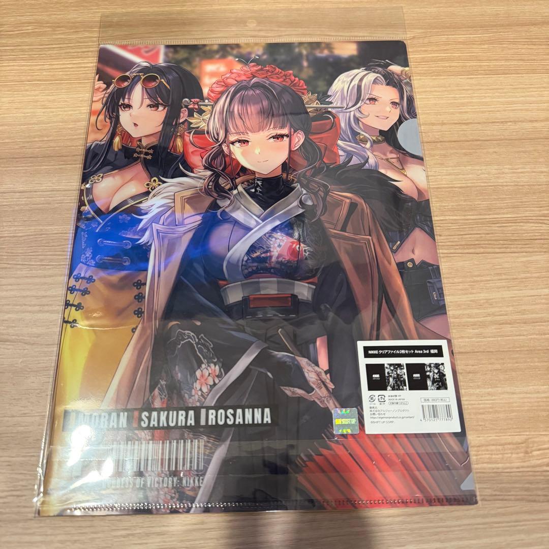 NIKKE　エリア防衛戦　福岡　ジオラマ　クリアファイル　B2タペストリー　３点