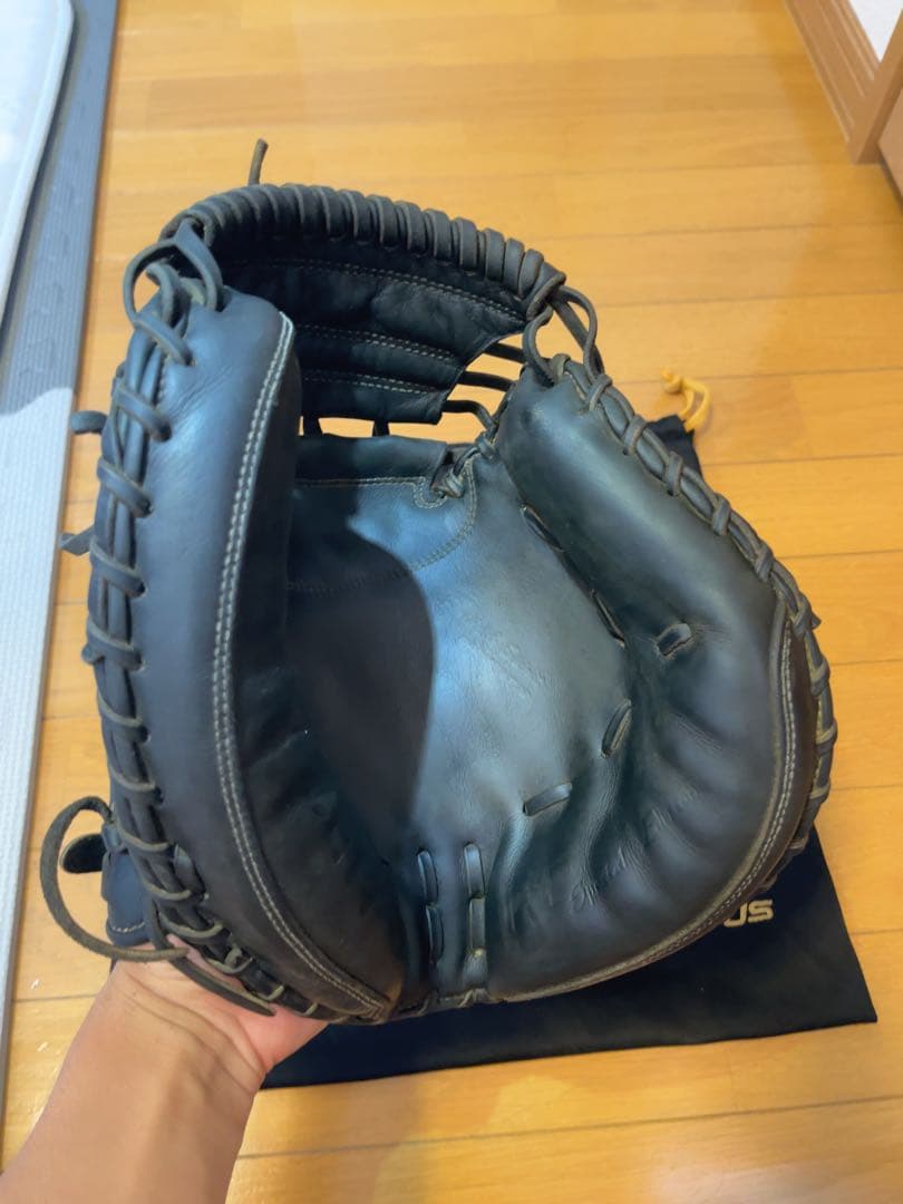 値下げしました‼️ZETTプロステイタスSE硬式キャッチャーミット限定 収納袋付き
