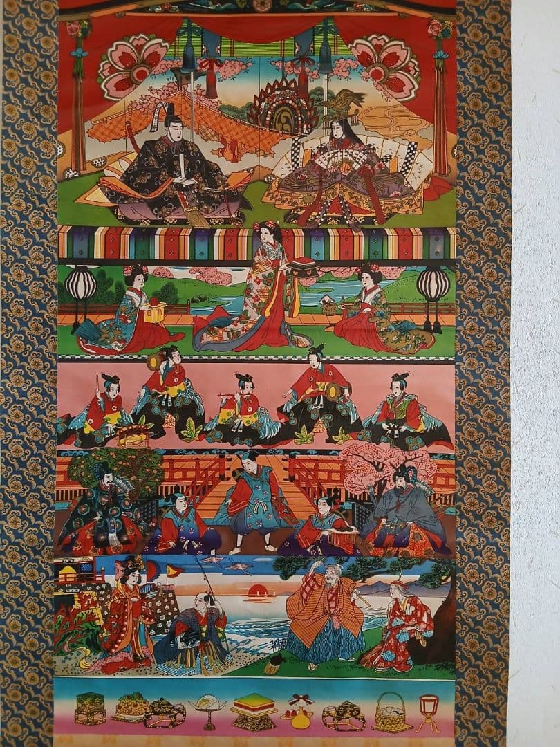 レトロ品　雛祭り　掛軸