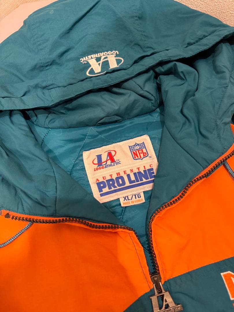 90年代　Pro Player製NFLマイアミ・ドルフィンズ　中綿ジャケット