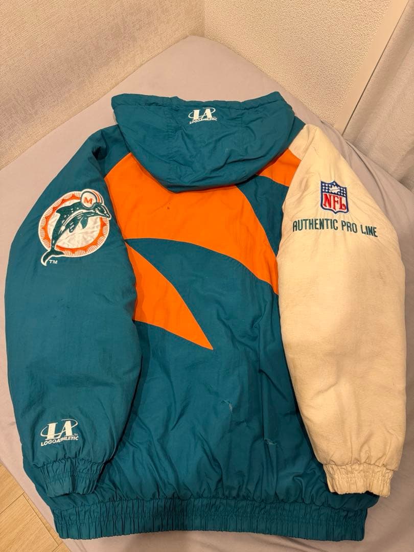 90年代　Pro Player製NFLマイアミ・ドルフィンズ　中綿ジャケット