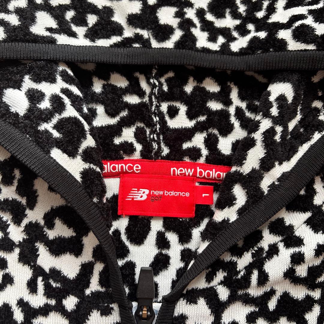 New Balance golfヒョウ柄ジャケット1