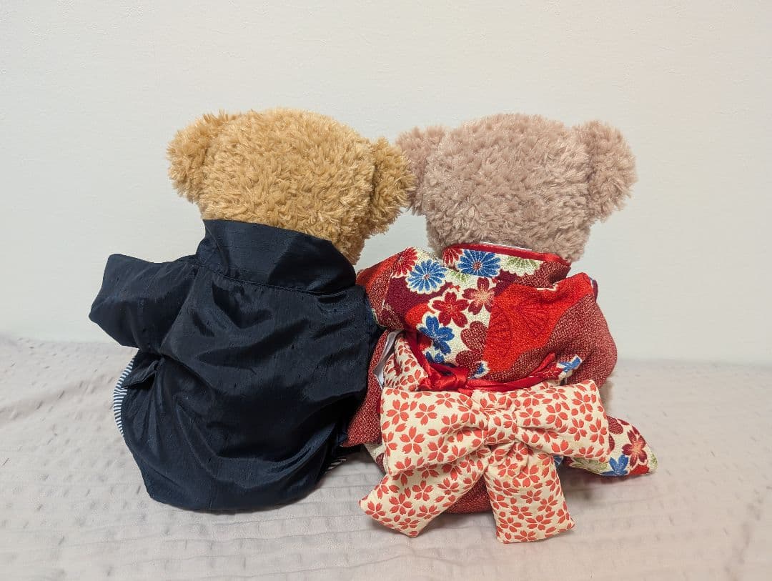 ビルドアベア 紋付き 袴 着物 コスチューム 服 衣装 お正月 結婚式 七五三