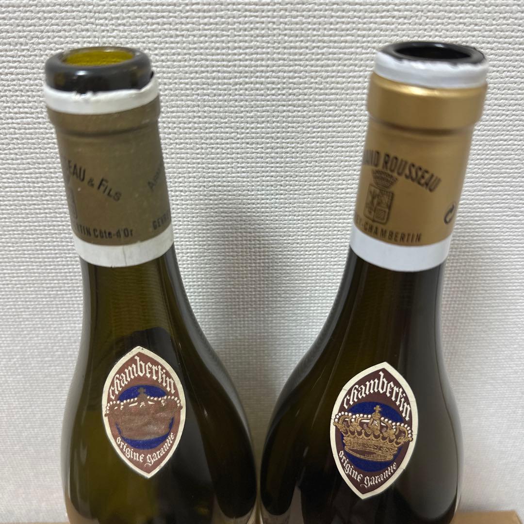 シャンベルタン 2004,2019年アルマン・ルソー 空き瓶2本セット