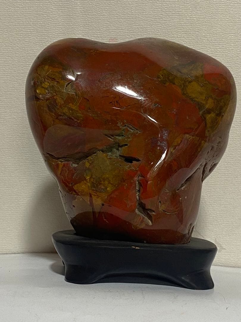 ♦鑑賞石 水石 銘石 赤玉 赤石 ジャスパー 天然石 インテリア 置物 骨董品