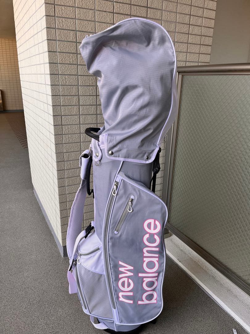 限定品　レア new balance フード付きキャディバッグ グレー