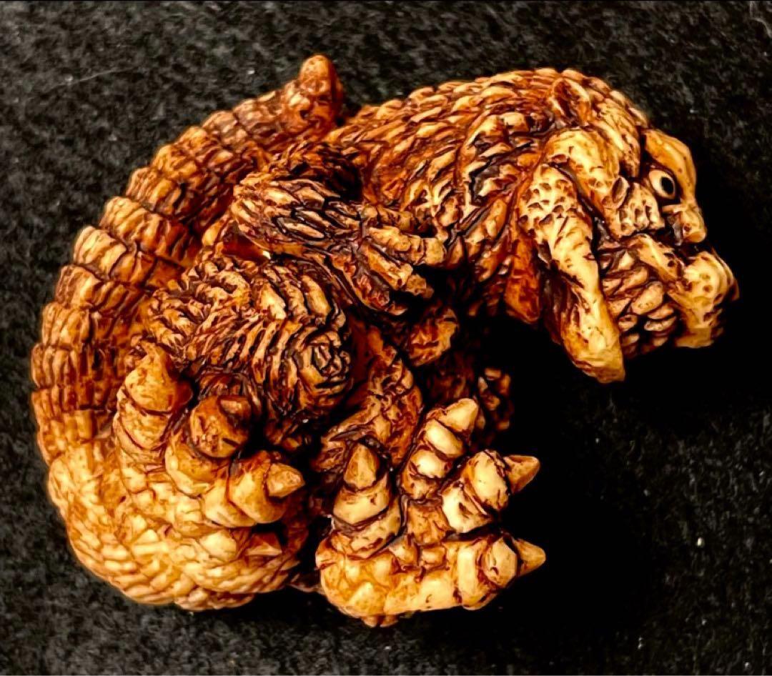 東宝怪獣根付　初代ゴジラ　木札　木箱付き　ゴジラ　1954　新品未使用品