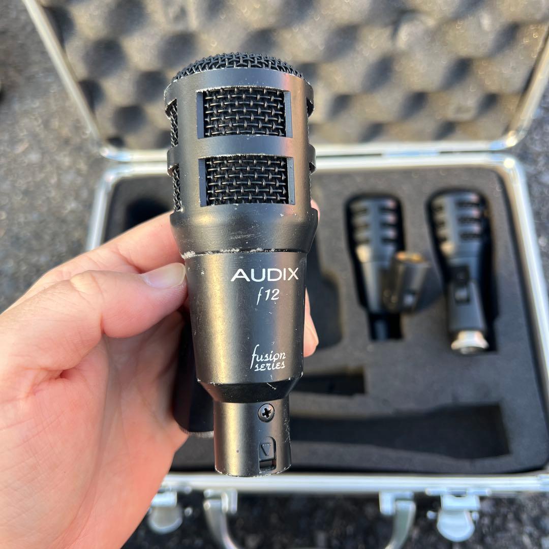AUDIX f10 f12 マイク 4本セット　ジェラルミンケース付き