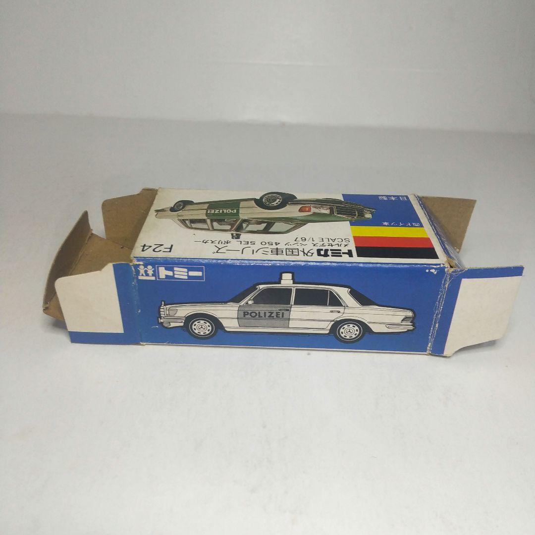 (3309)トミカ 青箱 日本製 メルセデス ベンツ 450SEL ポリスカー