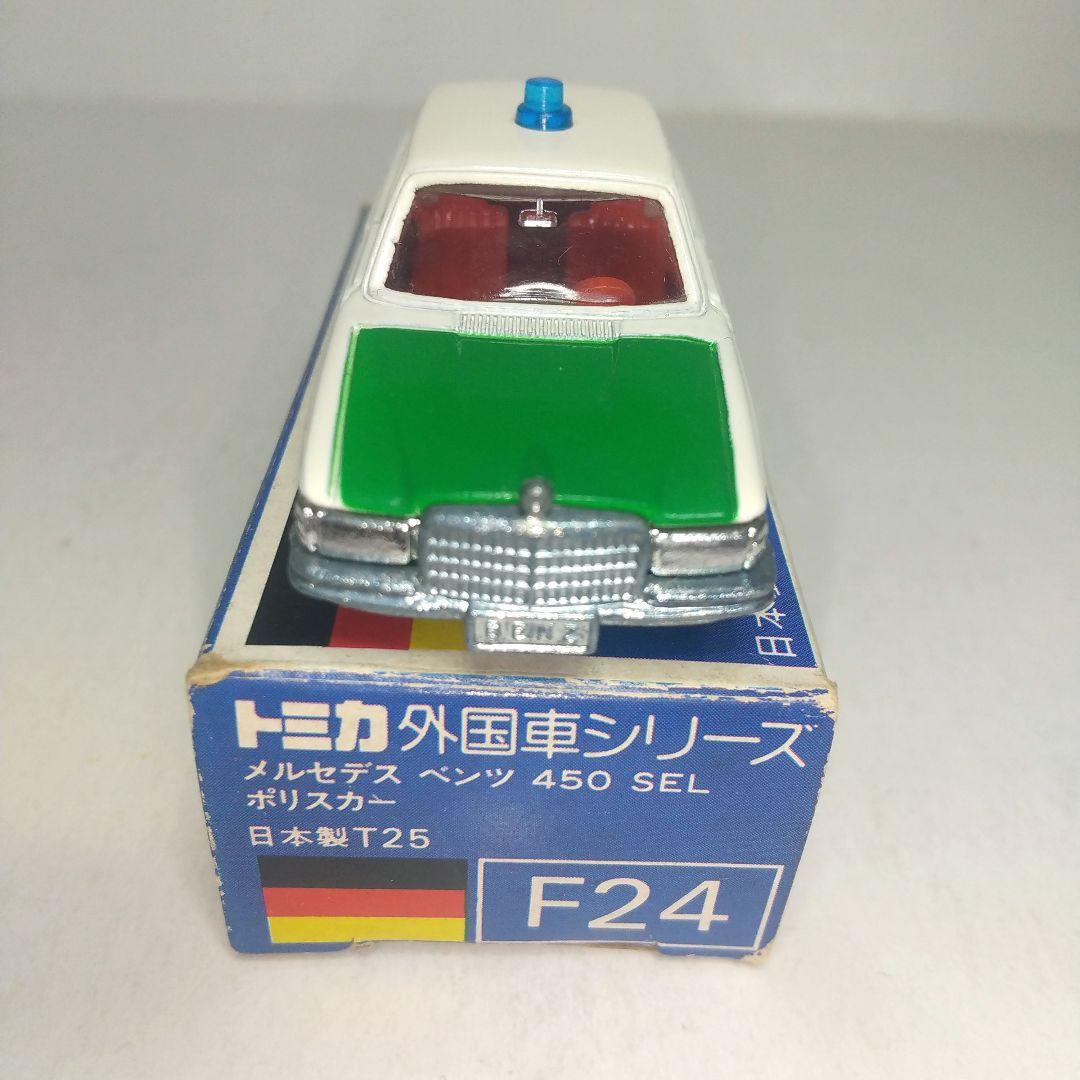 (3309)トミカ 青箱 日本製 メルセデス ベンツ 450SEL ポリスカー